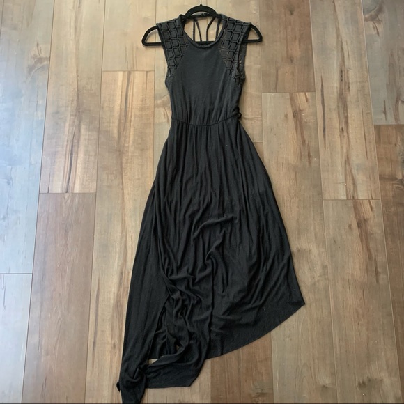 Free People Afternoon Delight Crochet Black Maxi - Picture 6 of 9